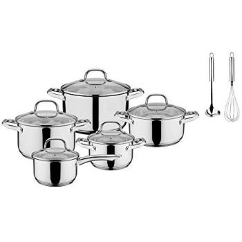 Topf-Set GSW Trentino, silber (edelstahlfarben), Töpfe, Induktion