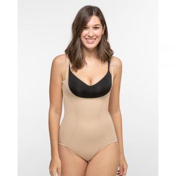 Maidenform Firm Control Body Shaper Open Bust 2XL Beige