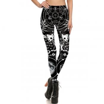 Gothic Owl Pattern XL/XXL Women's Leggings