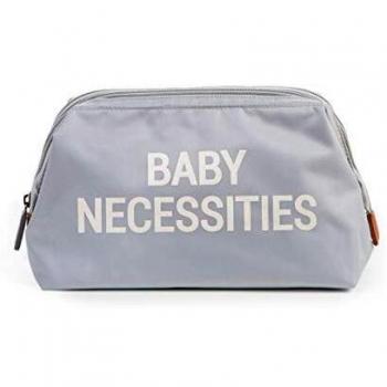 Borsa per Cosmetici Childhome Baby Necessities Grigio