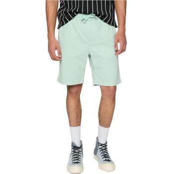 Urban Classic Mint & Black Stretch Twill Jogg Shorts