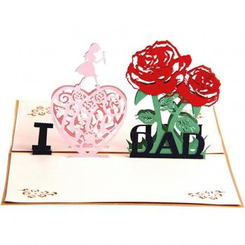 Best Wishes 3D Pop Up Father's Day Card