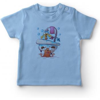 Pijama Bañador Angemiel Azul Para Perro y Bebé