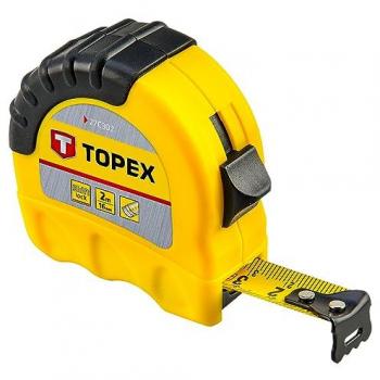 Mètre de chantier 2 m TOPEX 27C302 – Acier robuste et ergonomique
