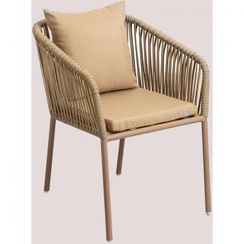 Arhiza Classic Sklum: Paio di Sedie da Giardino in Corda Intrecciata