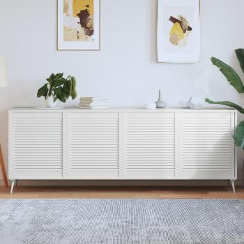 VidaXL Puerta de armario lamas 4 uds madera pino blanco 69x59,4 cm