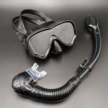 Conjunto de máscara de snorkel para niños y adolescentes, silicona, vidrio templado, color rosa
