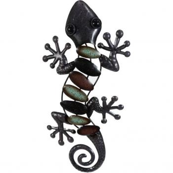 Signes Grimalt Eidechsen-Wandfigur aus Metall, 38 cm