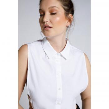Colletto Top Donna 68/70 Ulla Popken Bianco