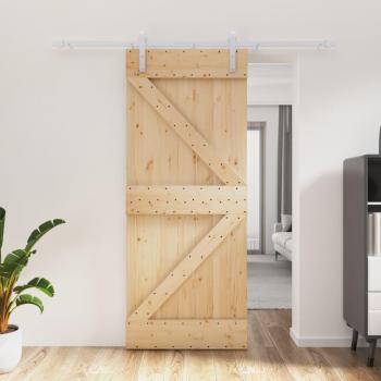 Porte intérieure grange 85x210 cm pin massif VidaXL
