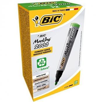 Bic Marker Permanent Point Green 820912