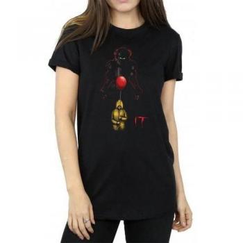 Pennywise Shadow Baumwoll-Boyfriend-T-Shirt Damen L schwarz