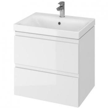 Mobiletto Moduo con lavabo, 57x60x45 cm, 2 cassetti, bianco S801-223-DSM