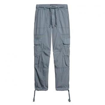 Superdry Pantalon Léger de Plage Femme Bleu