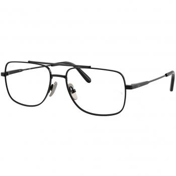 Montature da Vista William Titanium 1244 Ray‑Ban Nero Trasparente Squadrata