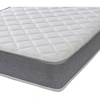 Extreme Comfort Approx 7' Deep Micro Quilted Wavy Top Panel Memory Foam Grey Border Spring Mattress