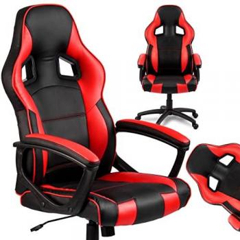 Chaise de travail Sofotel Surmo Gaming – noir/rouge