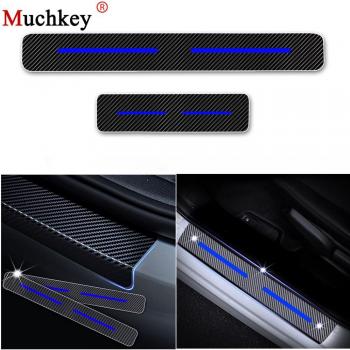 Toyota Sienna Carbon Fiber Scuff Plate Stickers