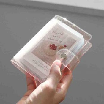 Jelly Color Portable Photo Album with 20 Pages for Mini Instax & Name Cards (7.8x10.2 cm)