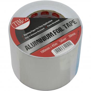 Aluminium Foil Tape Rolls Heat Insulation Duct Self Adhesive 75mm x 45m