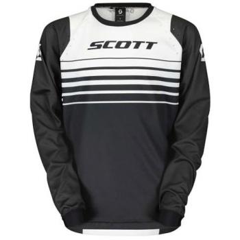 Maglia Motocross Bambini Scott Evo Swap S Nero Bianco