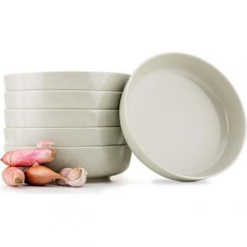 EU-Steingut Teller-Set Victo – 6 Personen, mikrowellengeeignet