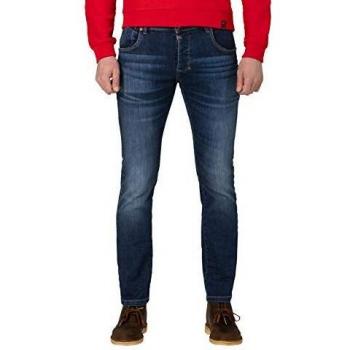 Timezone Slim Fit Scotttz Jeans, Azul (Sea Blue Aged Wash 3924)