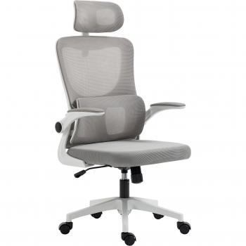 Vinsetto Ergonomischer Schreibtischstuhl mit Wippmechanismus und Kopfstütze