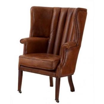 Casa Padrino Vintage Ohrensessel Elegance Braun