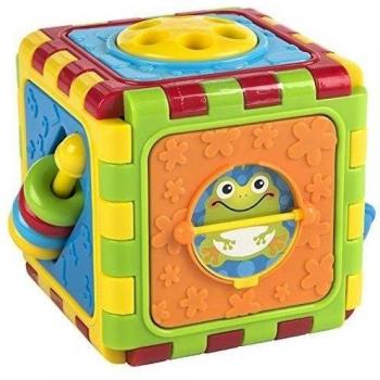 Alfombra de actividades PlayGo con cubo, 15,5 x 13 x 12,5 cm