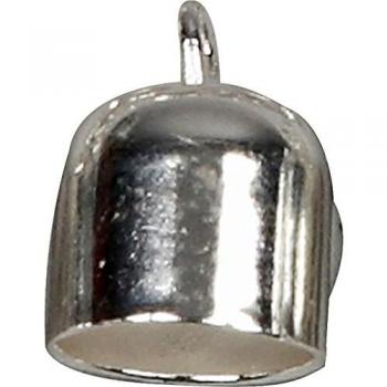 Embouts D 8 mm, plaqué argent, 50 unités