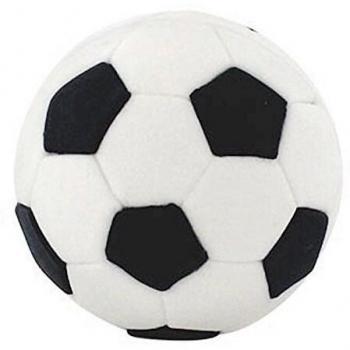 Ensemble de décoration pour gâteau avec 4 emporte-pièces en plastique blanc à l'effigie du ballon de football, taille unique