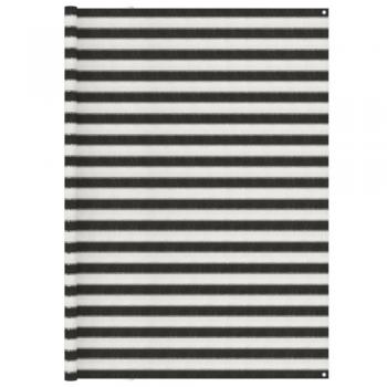 Tapis Extérieur 250x350 cm Anthracite et Blanc
