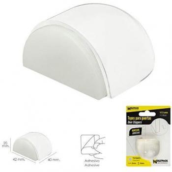 Tope Puerta Adhesivo Transparente Media Luna WOLFPACK