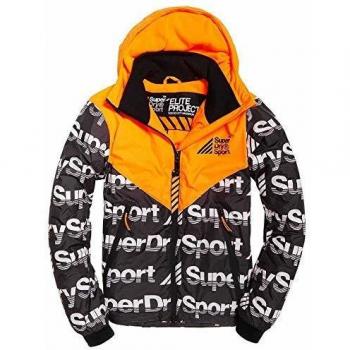Superdry Javelin Impact Veste de Sport Homme, Orange, s