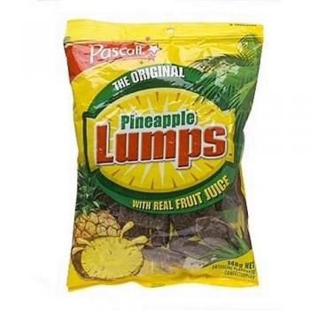 Pascall Pineapple Lumps – 140 g, Six-Unit Box