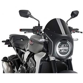 Puig Screen Semi Fairing Honda CB1000R Neo Sports Café 2018 Black-Black