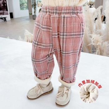 Baby Boys Plaid Trousers