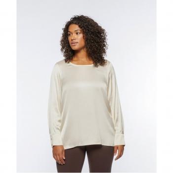 Blusa de Mujer Fiorella Rubino con Puños Altos