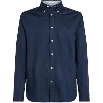Tommy Hilfiger Herren Langarmhemd aus Leinenmischung
