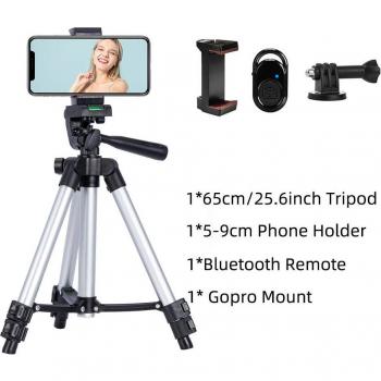 Portable 65 cm Trépied – Selfie & Live Streaming