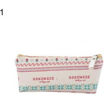 Cute Pencil Case for School with Bear and Whale