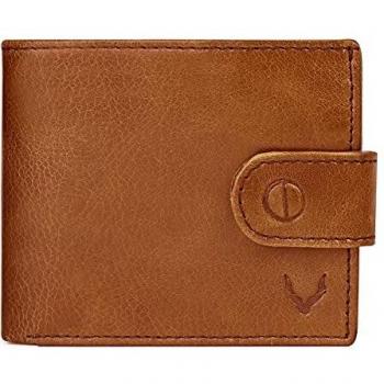 High-Quality Durable Leather Mens Wallet with Coin Pocket in Caramel Tan