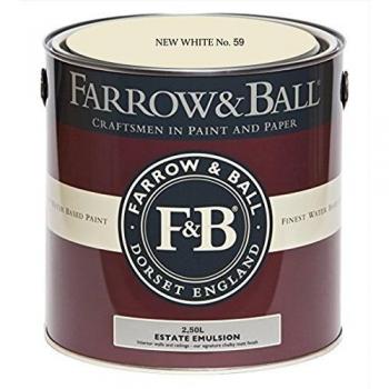 Farrow & Ball New White No. 59 Emulsion 2.5L
