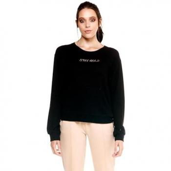 Leone 1947 Sportliches Damen Sweatshirt Schwarz
