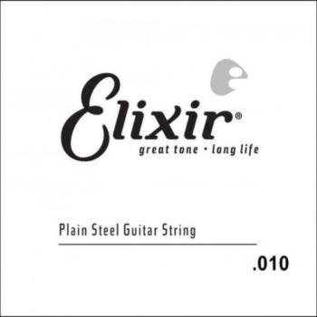 Elixir Strings Anti-Rust Plated Plain Single String (.010) S...
