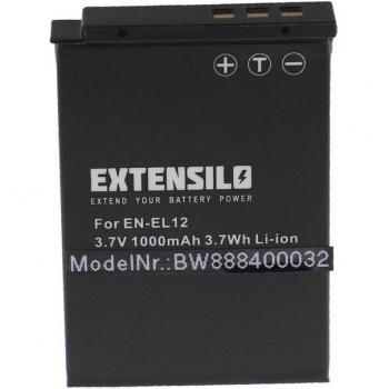 Batterie de remplacement Nikon CoolPix S610/S620/S630/S6100/S6150/S6200 (1000mAh, 3,7V)