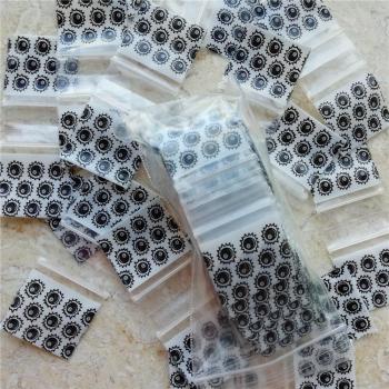 1x1 Blue Stars Mini Ziplock Bags
