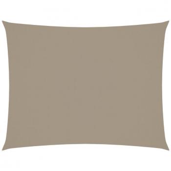 VidaXL TOLDO DE VELA RECTANGULAR TELA OXFORD GRIS TAUPE 3X6 M