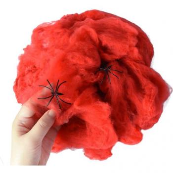 Halloween Stretchy Spider Web Scene Decor